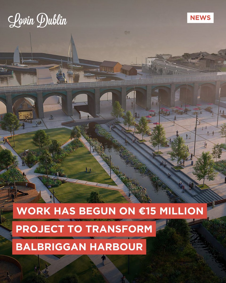 The project is a bid to revitalise Ireland’s youngest town👏⁠ ⁠ There are plans to create a unique, sustainable public open space, including a multi-purpose plaza area and linear park designed to host markets, events and festivals.⁠