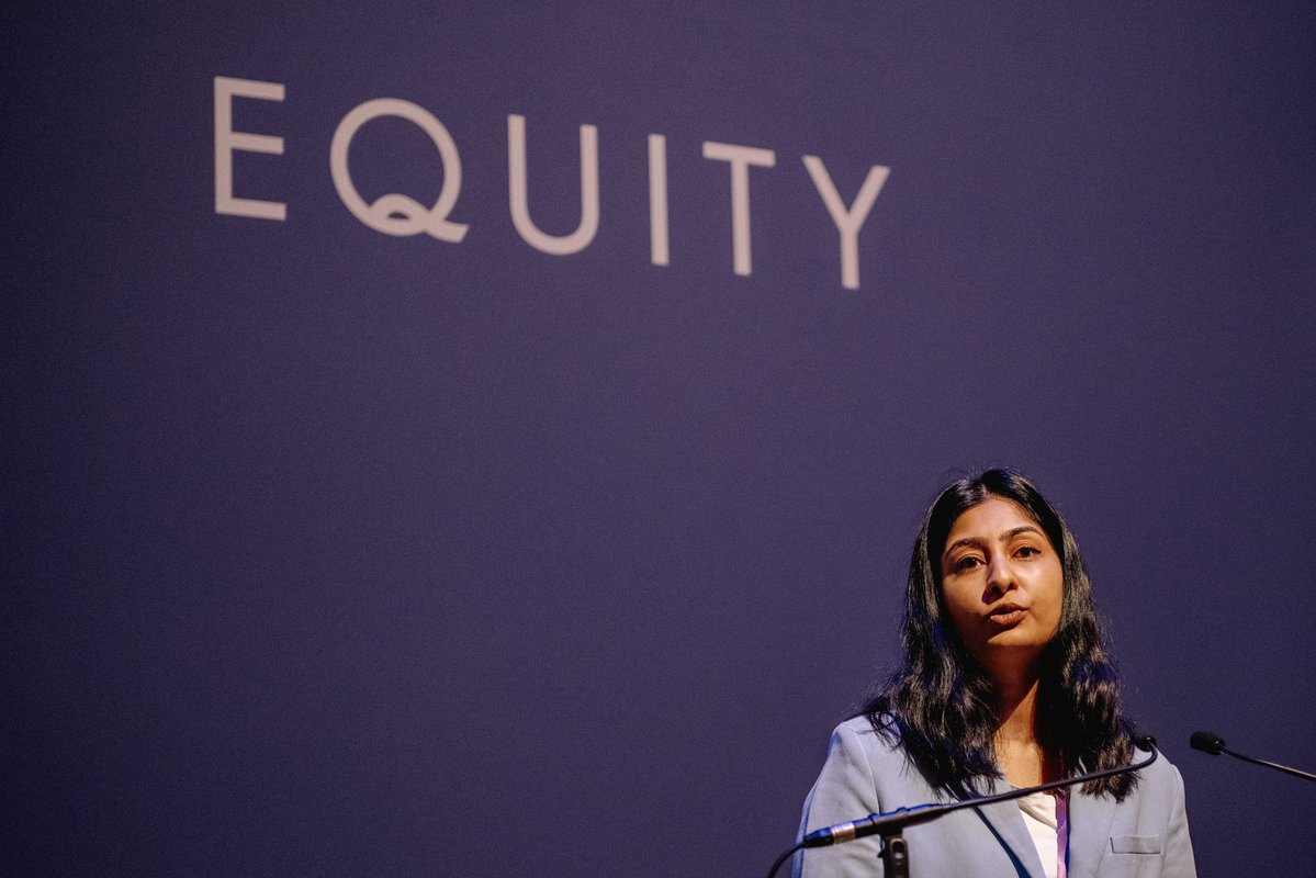 “Let’s build a better brighter world where arts and entertainment are accessible to all and every single person has the opportunity to reach their potential.” @zarahsultana kicks off day 2 of #EquityConference2024 with calls for arts for all.