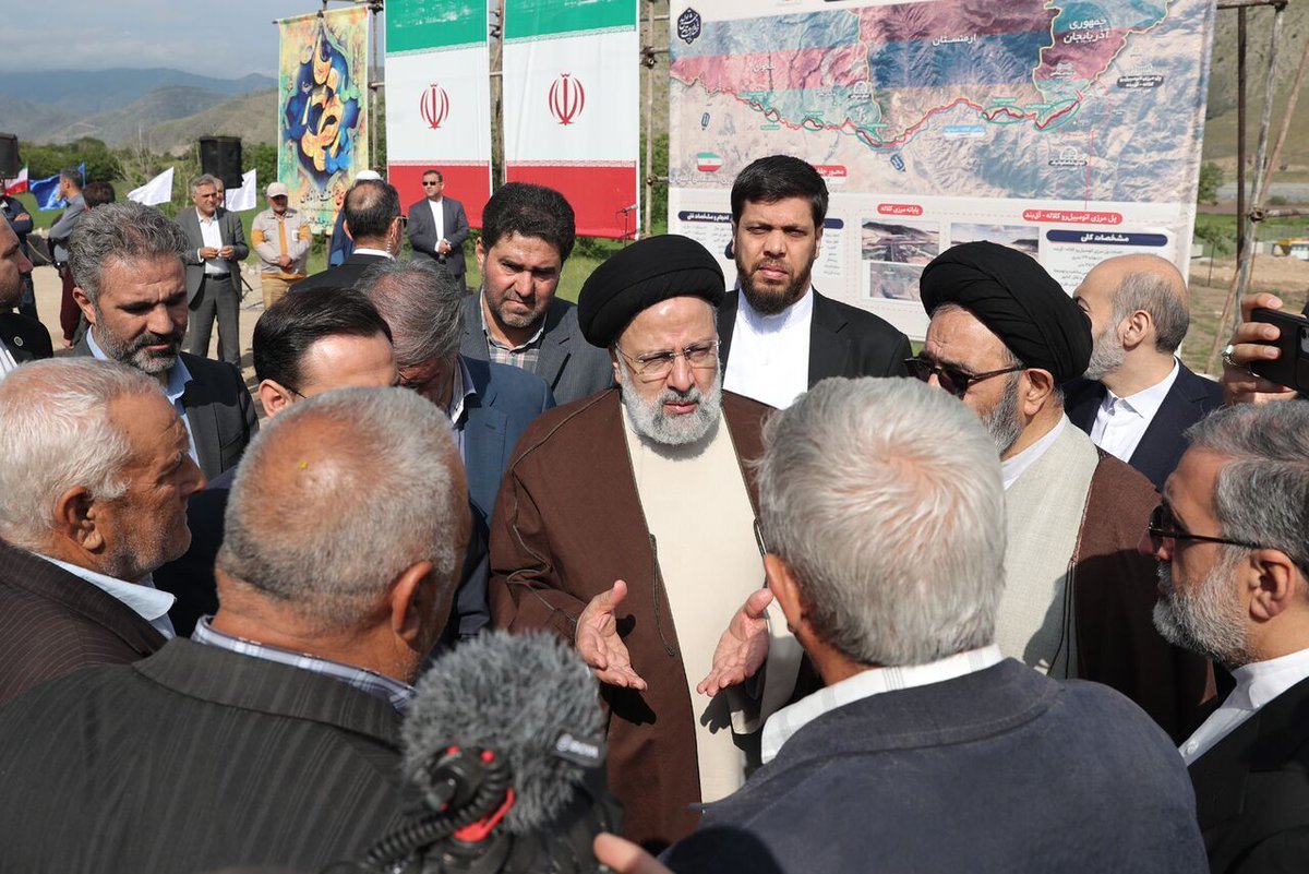 Pres Raisi visits Aras transit project in northwest #Iran en.irna.ir/news/85482057/