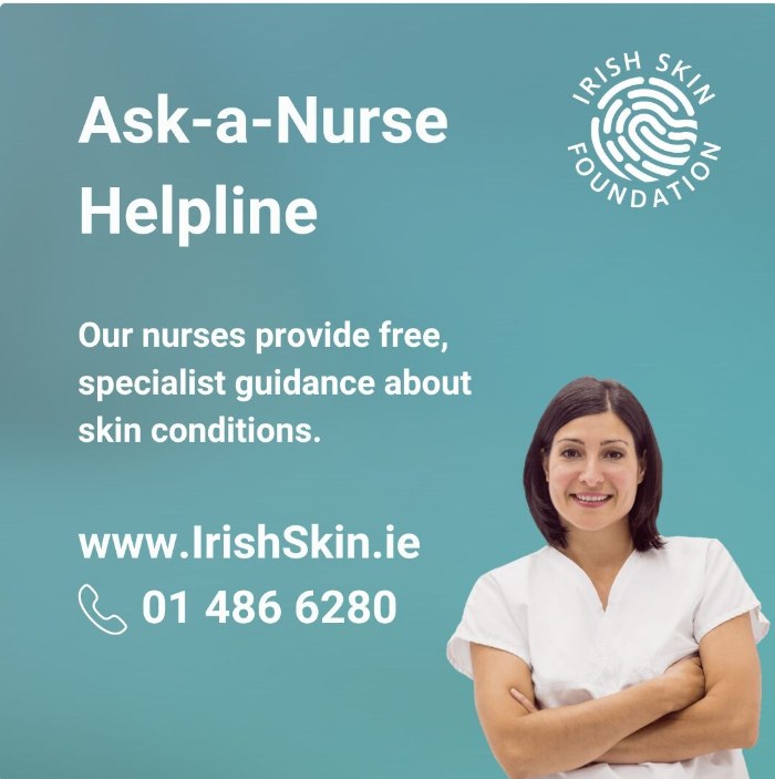 irishskin.ie/ask-our-dermat… Are you living in Ireland? Do you have #HidradenitisSuppurativa (HS) and/or (an)other #skin condition(s)? Free and confidential expert advice from experienced and knowledgeable #dermatology #nurses: