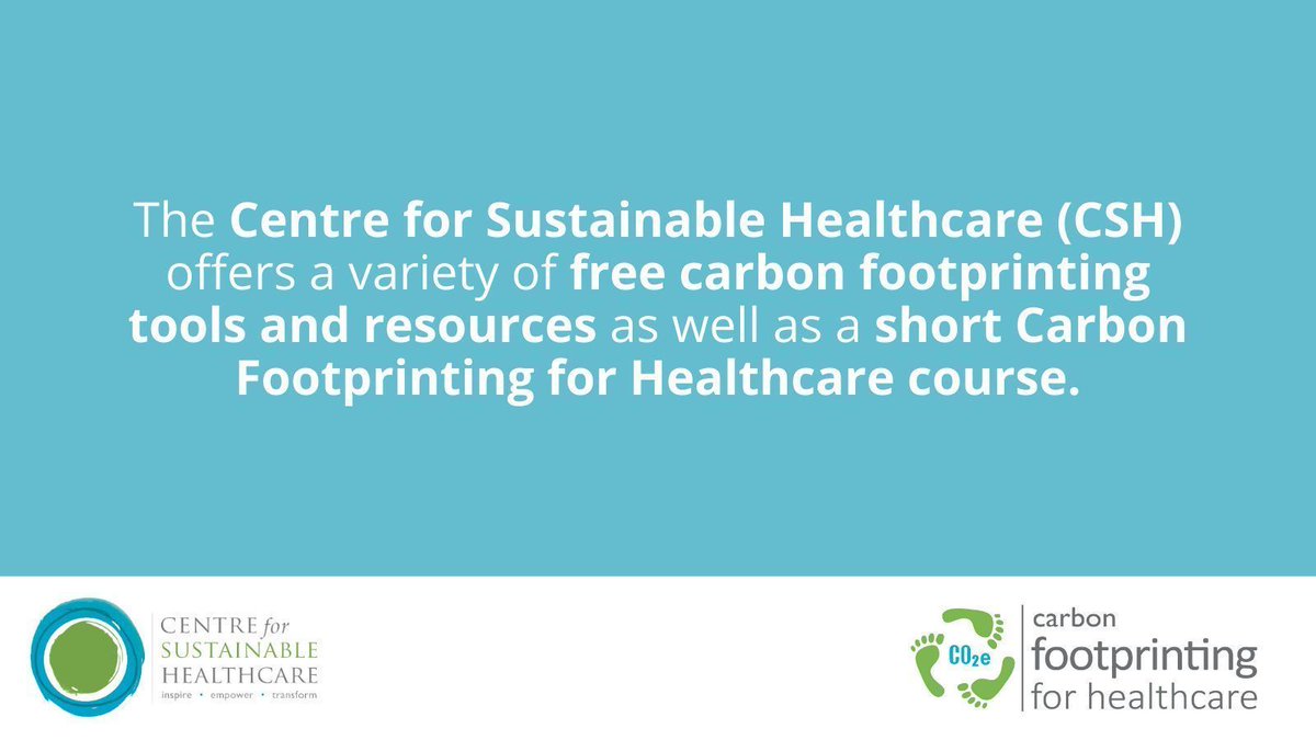 Learn more 👉 buff.ly/4a4YtAS #carbonfootprint #sustainablehealthcare #netzero
