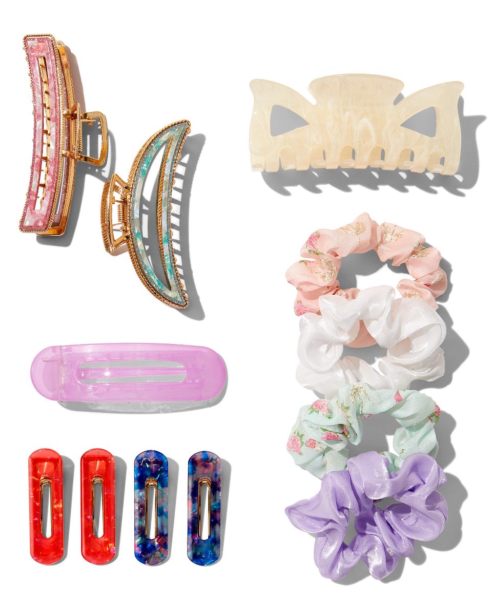 Add a pop of colour and fun to every hairstyle with @Claires ! 🌈💁‍♀️ From playful hair clips to trendy scrunchies, they're the perfect way to express your unique style! #Claire's #HairAccessories