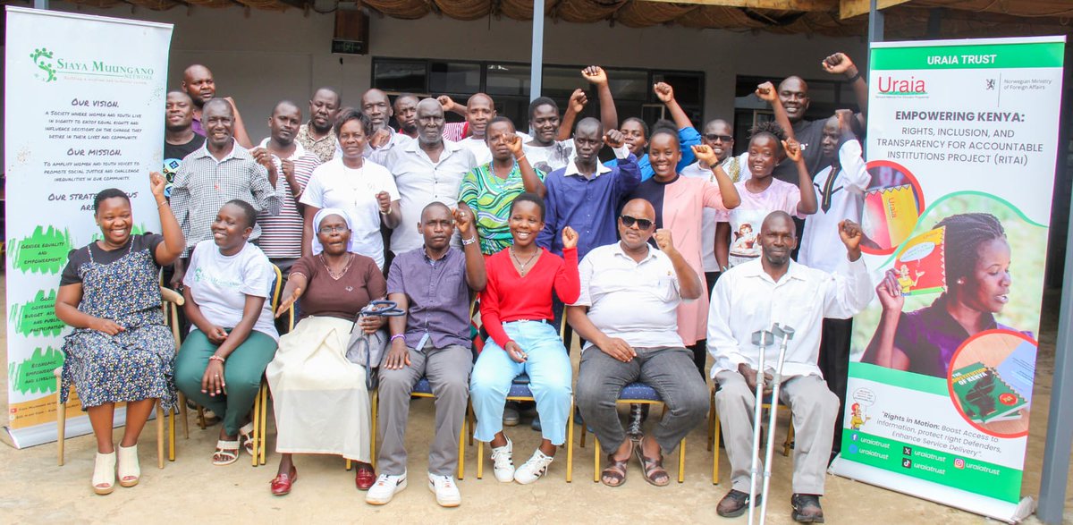 In a training organized by <a href="/UraiaTrust/">Uraia Trust</a> and @SiayaNetwork on Human Rights Defenders.
-As HRDs, it's important that the constitution is operationalized in our engagements.
-We should be factual. 
- As we think of our safety and security, we should not forget our victims'.