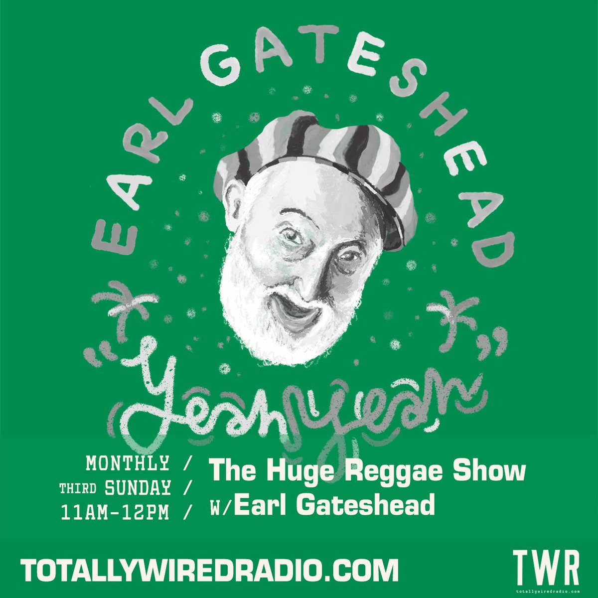 The Huge Reggae Show w/ Earl Gateshead #startingsoon on #TotallyWiredRadio Listen @ Link in bio. - #MusicIsLife #London - #Reggae #Roots #Ska #VinylOnly #Jamaica #Dub