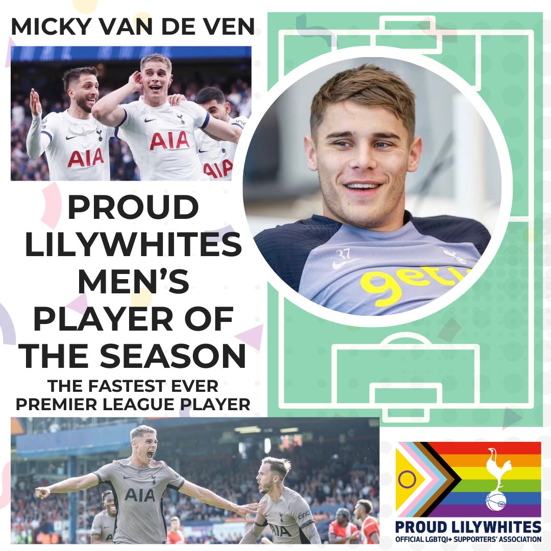 🏆 Proud Lilywhites Men’s Player of the Season, as voted by our members 👏 Congratulations @mickyvande10! #COYS #THFC 🏳️‍⚧️🏳️‍🌈🫶