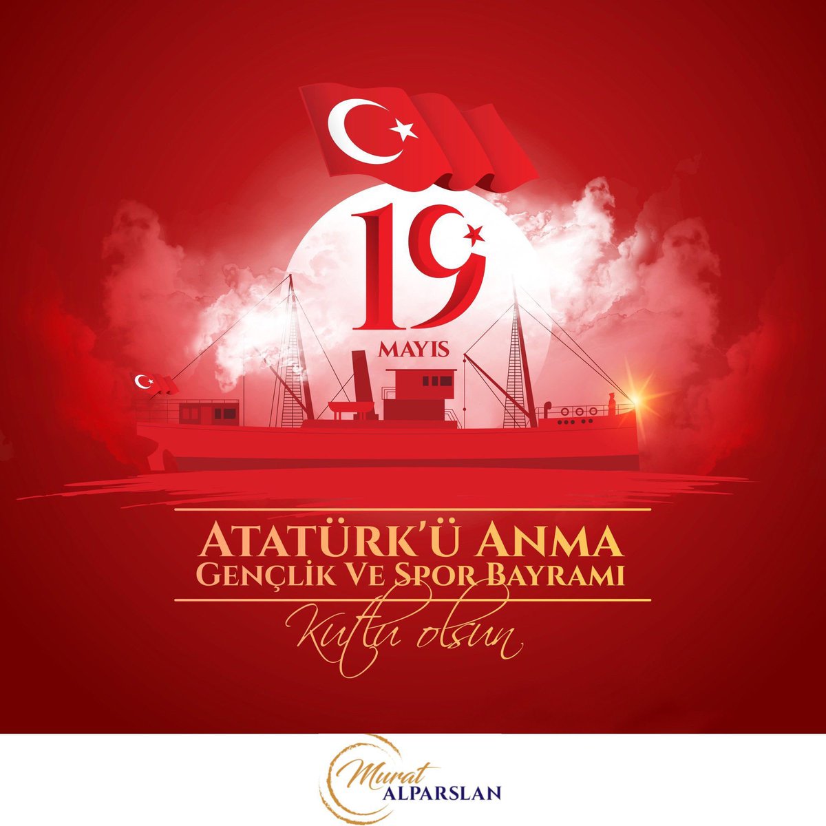 Milli mücadelenin dönüm noktası olan 19 Mayıs Atatürk'ü Anma, Gençlik ve Spor Bayramını tebrik ediyor, Gazi Mustafa Kemal Atatürk ve Kurtuluş Savaşımızın tüm şehit ve gazi kahramanlarını rahmet ve minnetle anıyorum. Milli mücadele ruhu her daim dimdik ayaktadır. #19Mayis1919