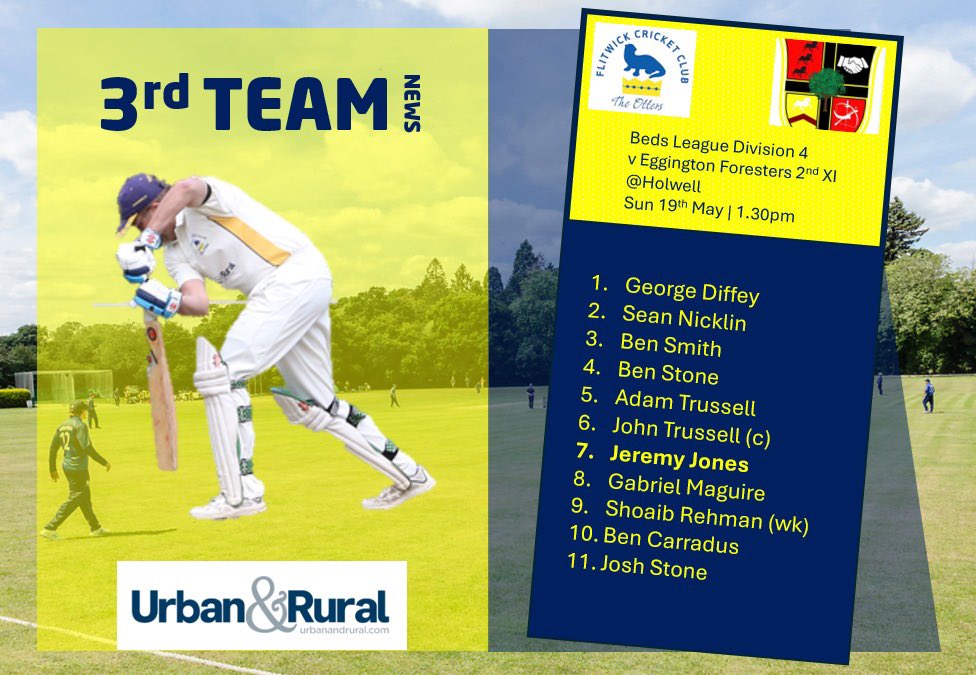 FlitwickCC's tweet image. It’s been a bit of a struggle this week with exam season, county age group matches, and @LutonTown so only 3 @BedsLeague matches:

1s home 🏡 🆚 @BiggleswadeCC 

2s away 🚘 🆚 @efcc2017 1s

3s home 🚘 (at Holwell) 🆚 @efcc2017 2s

4s sadly had to concede 🙁😢

#coyo 🏏🦦🦦