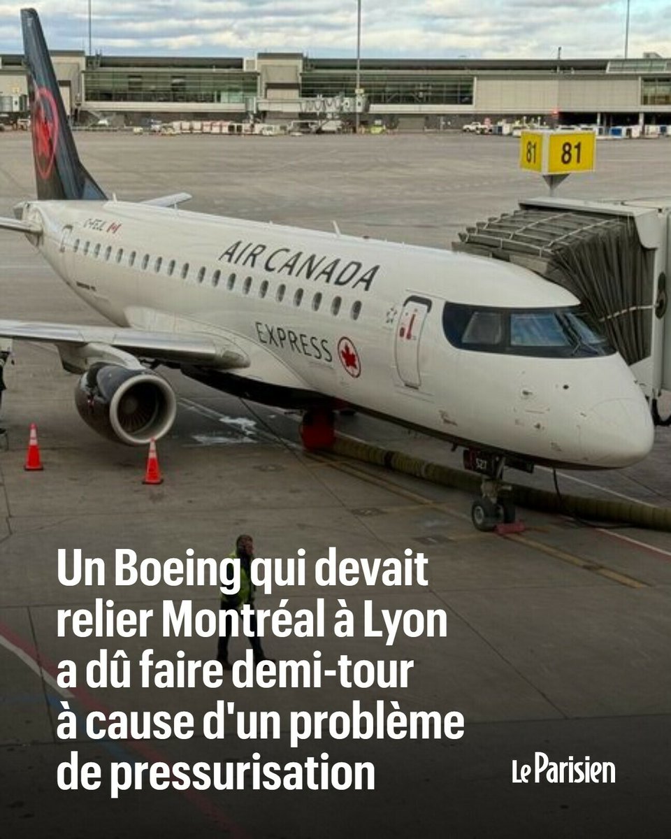 Les pilotes d’un vol Montréal-Lyon contraints de faire demi-tour après trois heures de vol ➡️ l.leparisien.fr/val3