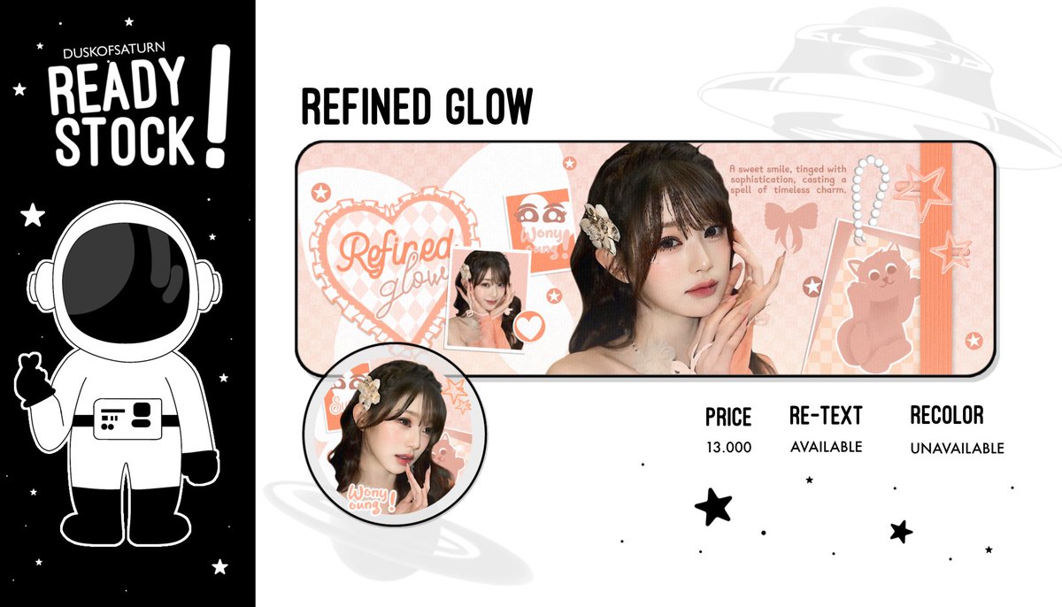 garkanalih's tweet image. Halo everyone! 

@duskofsaturn ada layout ready stock girl group dari katalog Refined Glow, only 13k! Yang bisa kalian take sekarang melalui DM. 

AVAILABLE: Wony / Wonyoung, Yujin  

#zonauang #zonaba