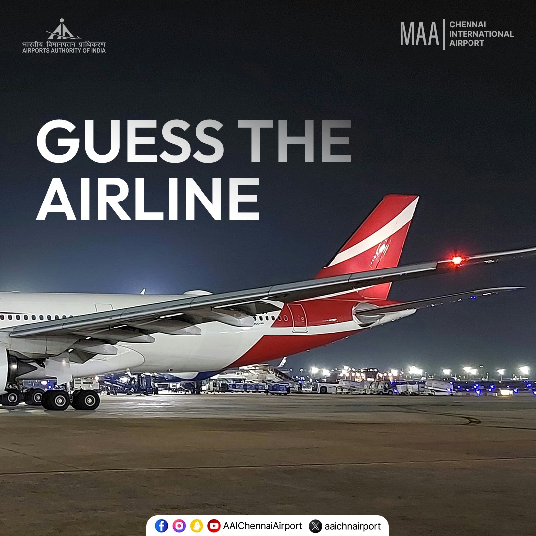 aaichnairport's tweet image. Guess the airline that connects you from Chennai to the island nation known as the Star and Key of the Indian Ocean! 

#GuesstheAirline #ChennaiAirport #AviationGeeks #avgeek 

@MoCA_GoI | @AAI_Official