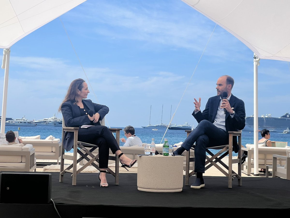 📺”Bridging Together an incredible Breadth and Depth of Culture Defining Entertainment” moderated by the one and only @ElsaKeslassy from @Variety at the @mdf_cannes Plage des Palmes #cannes2024