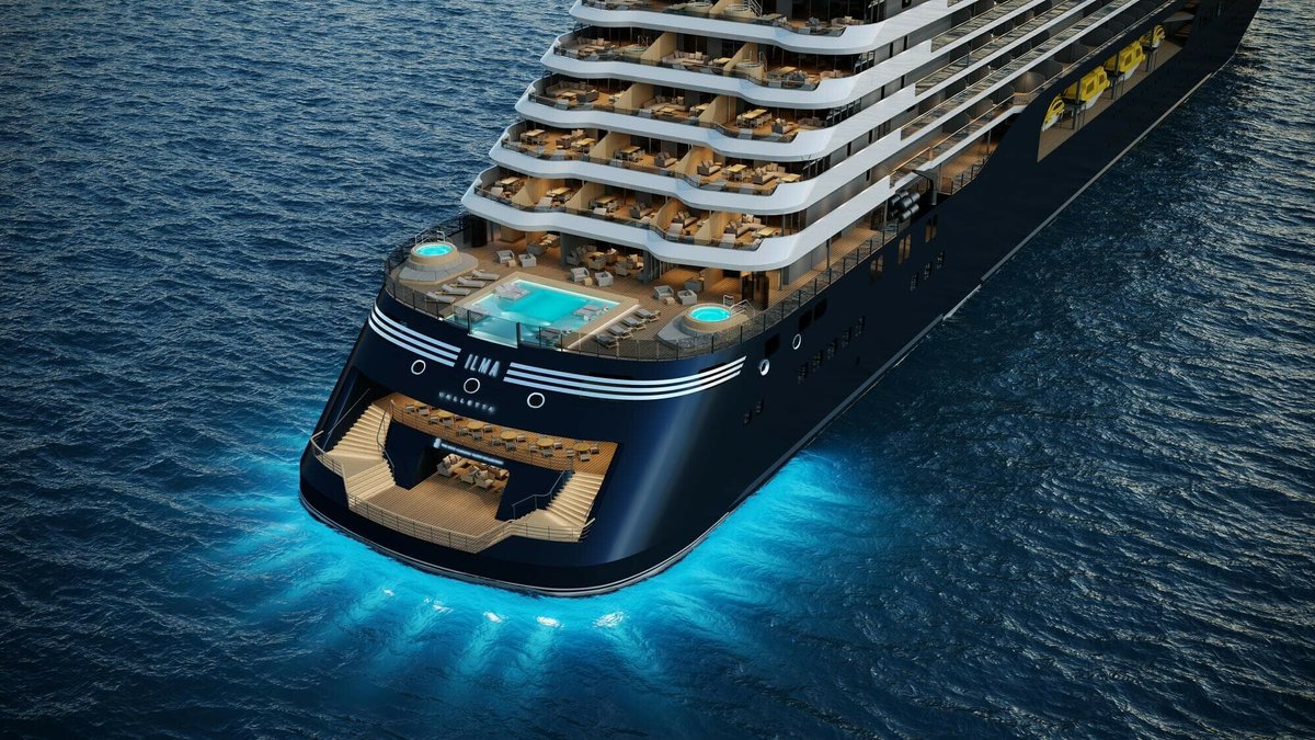 240 mètres de long et 448 passagers: le 'super-yacht' de luxe de Ritz-Carlton va bientôt prendre la mer l.bfmtv.com/l17u