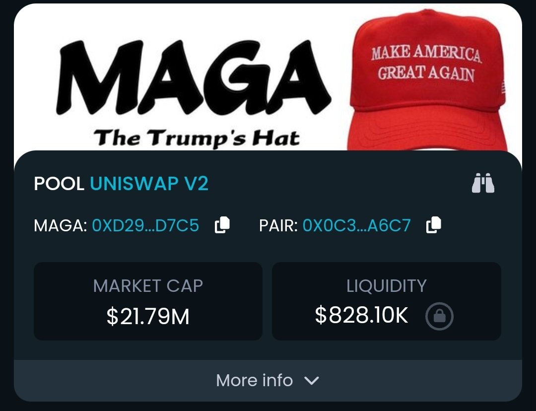 $MAGA will create new millionaires in 2024, just like $SHIB in 2021. 

I shared $maga publicly at 1M marketcap.