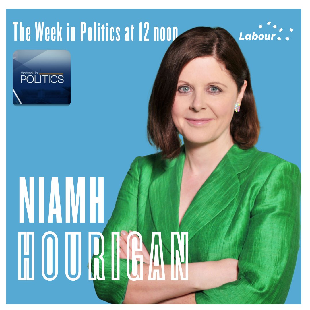 📺️ Labour Ireland South candidate @niamhhourigan1 will join the @rtetwip panel from 12 noon today. Tune in live: rte.ie/player/