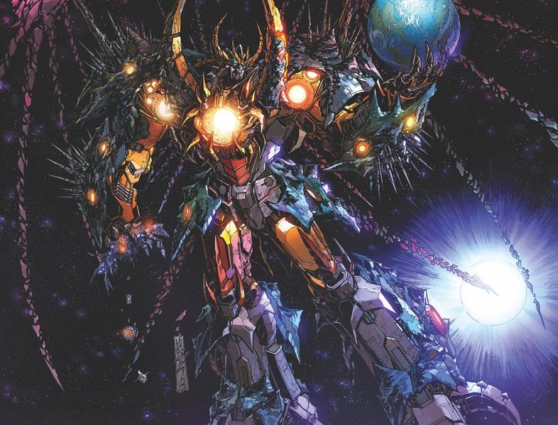 D’ailleurs, sur ce thème, le Unicron des comics IDW est une des meilleures réinventions de l’origin-story du perso. 

Plutôt qu’un dieu, c’est une création d’une espèce alien envahie par l’empire cybertronien des millions d’années auparavant.