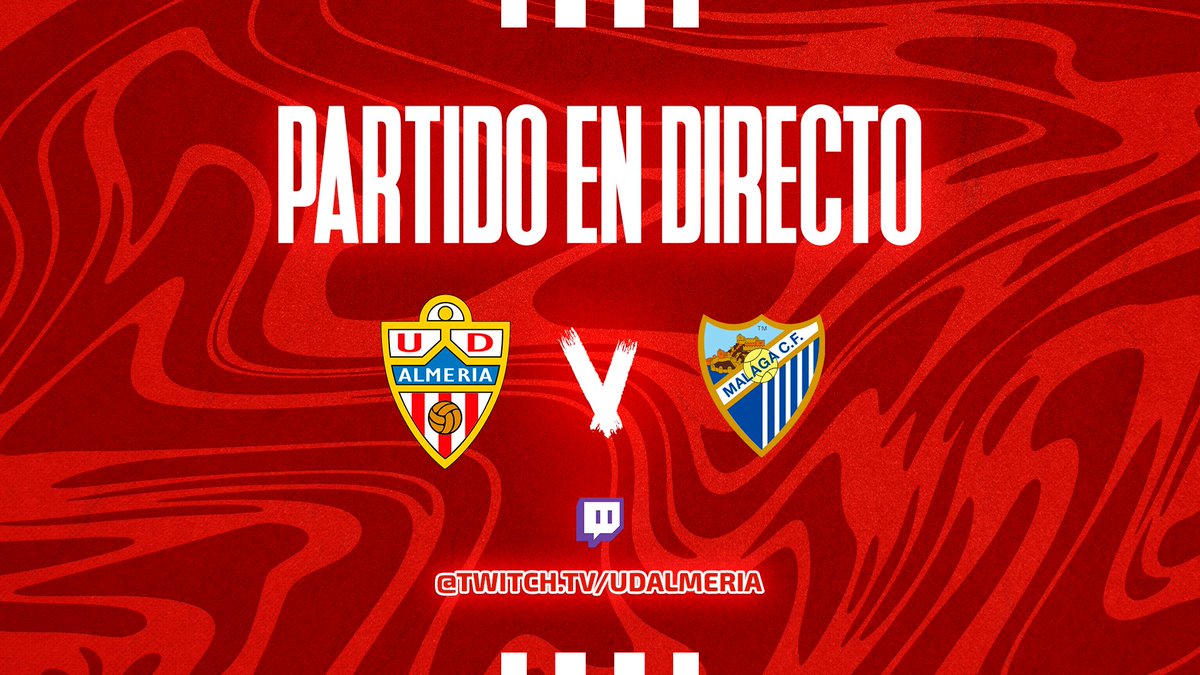 🔛 ¡Estamos en directo! 📺 Sigue el #UDAB - Atlético @MalagaCF en nuestro canal de Twitch ➡️ twitch.tv/udalmeria