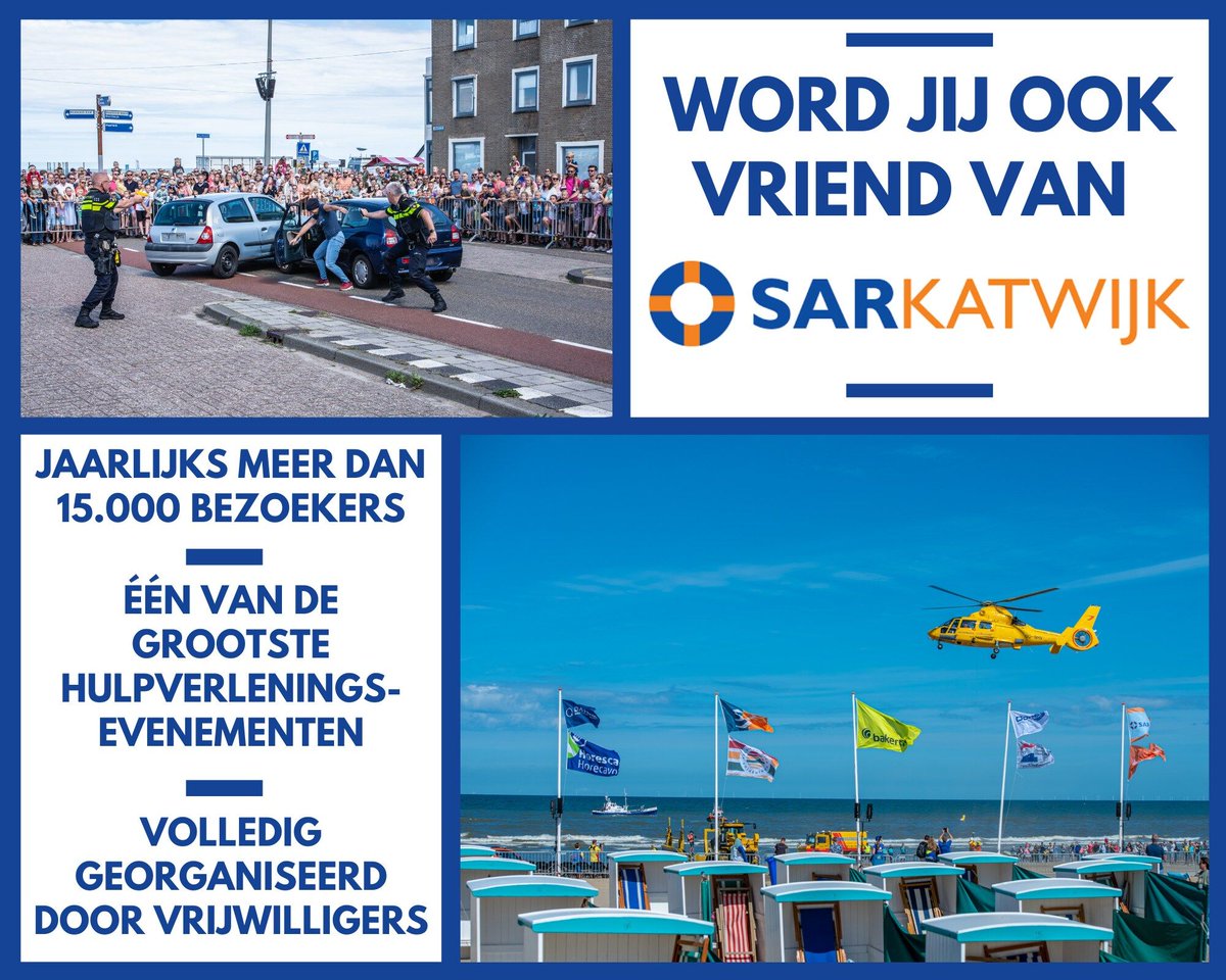SAR Katwijk (@sarkatwijk) on Twitter photo Zaterdag 6 juli is het weer zo ver! SAR Katwijk op de Boulevard en het strand in Katwijk.🚑🚒🚓
Ook interesse om vriend van SAR Katwijk te worden? Bekijk eens onze website voor de mogelijkheden of neem vrijblijvend eens contact met ons op via sponsoring@sarkatwijk.nl Zaterdag 6 juli is het weer zo ver! SAR Katwijk op de Boulevard en het strand in Katwijk.🚑🚒🚓
Ook interesse om vriend van SAR Katwijk te worden? Bekijk eens onze website voor de mogelijkheden of neem vrijblijvend eens contact met ons op via sponsoring@sarkatwijk.nl