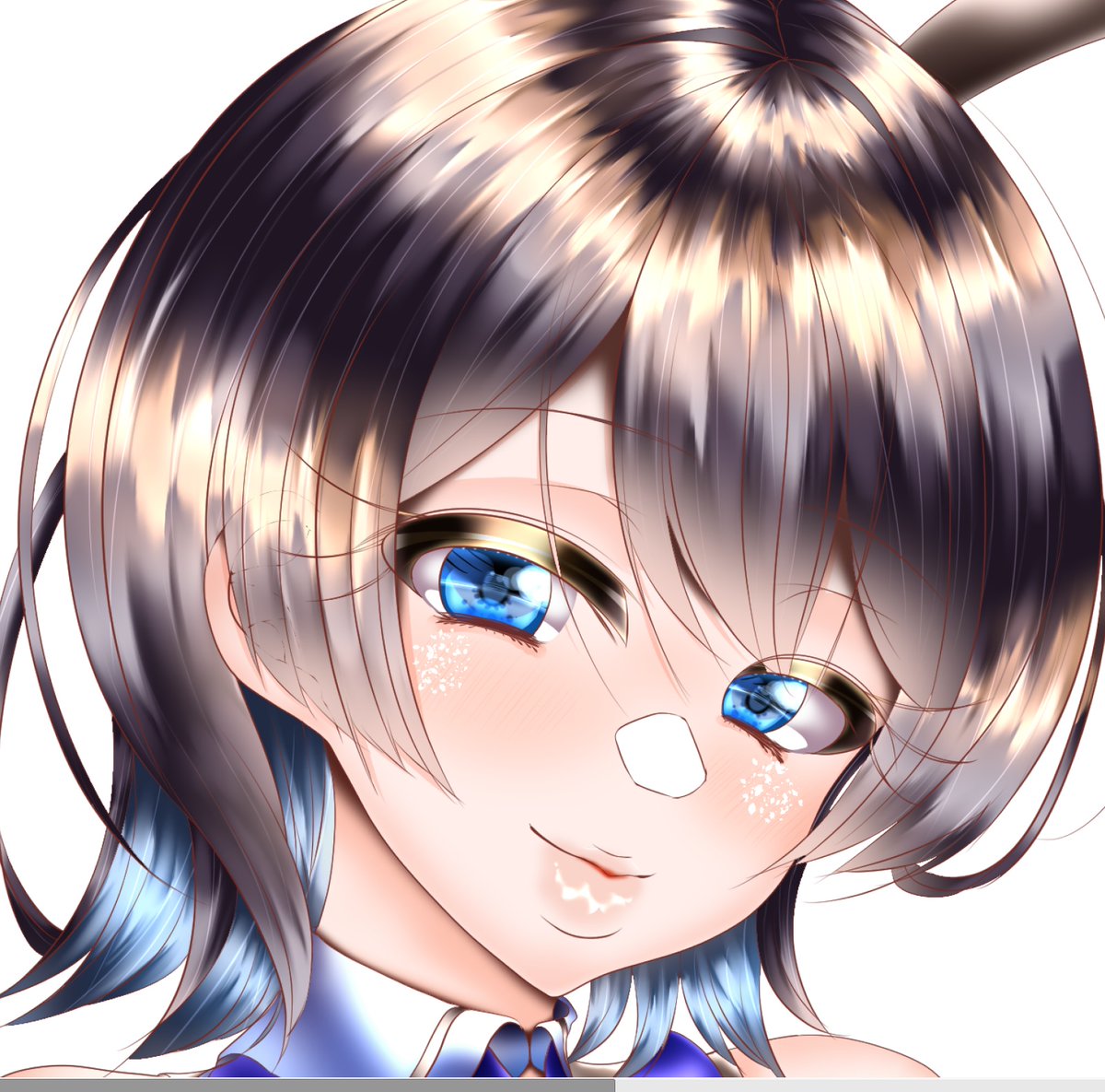 進捗お一人塗完了(線画とか背景は後処理まだあり) 