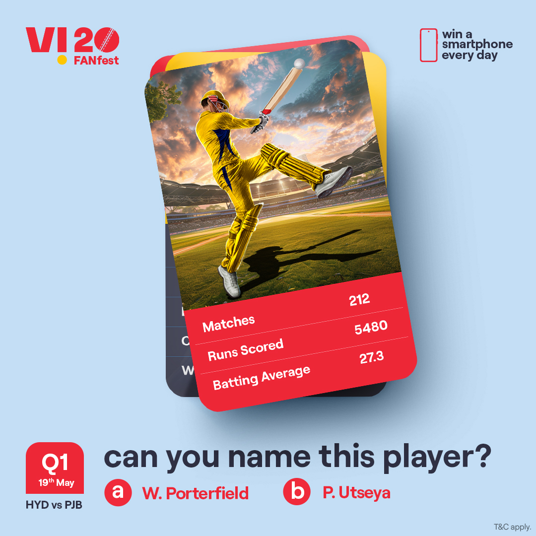 A challenge that separates the cricket experts from the rest. Identify this player and you stand a chance to win a smartphone every day. 1. Follow our page 2. ⁠Comment the right answers with #Vi20FANfest #ChallengeAlert #WinPrizes #Quiz #Challenge #ParticipateAndWin #HYDvsPJB