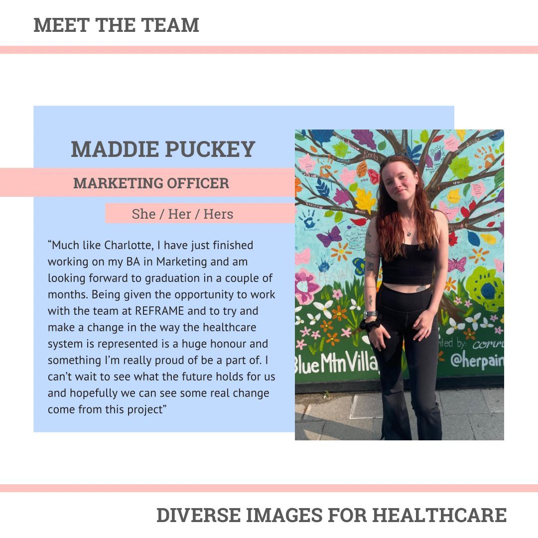 Meet Charlotte and Maddie, our Marketing Officers! Maddie and Charlotte have been working with Brodie to curate the Social Media accounts for REFRAME and monitor all press and marketing activities 💚

#diversityinhealthcare #inclusion #meettheteam #socialmedia