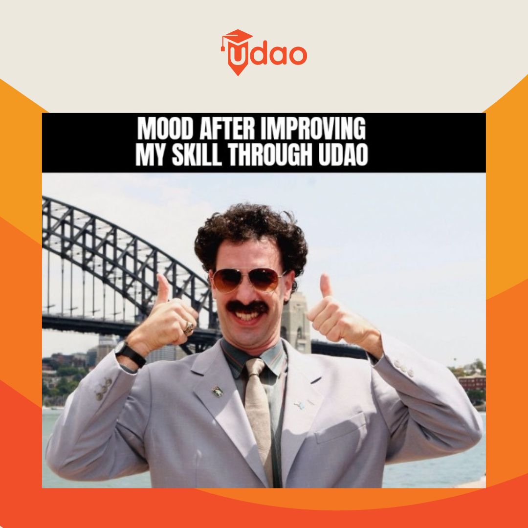 Meme from the Udao Community:

Feeling unstoppable after upskilling with Udao! 👍😎 #SkillsBoost #UdaoCommunityArt