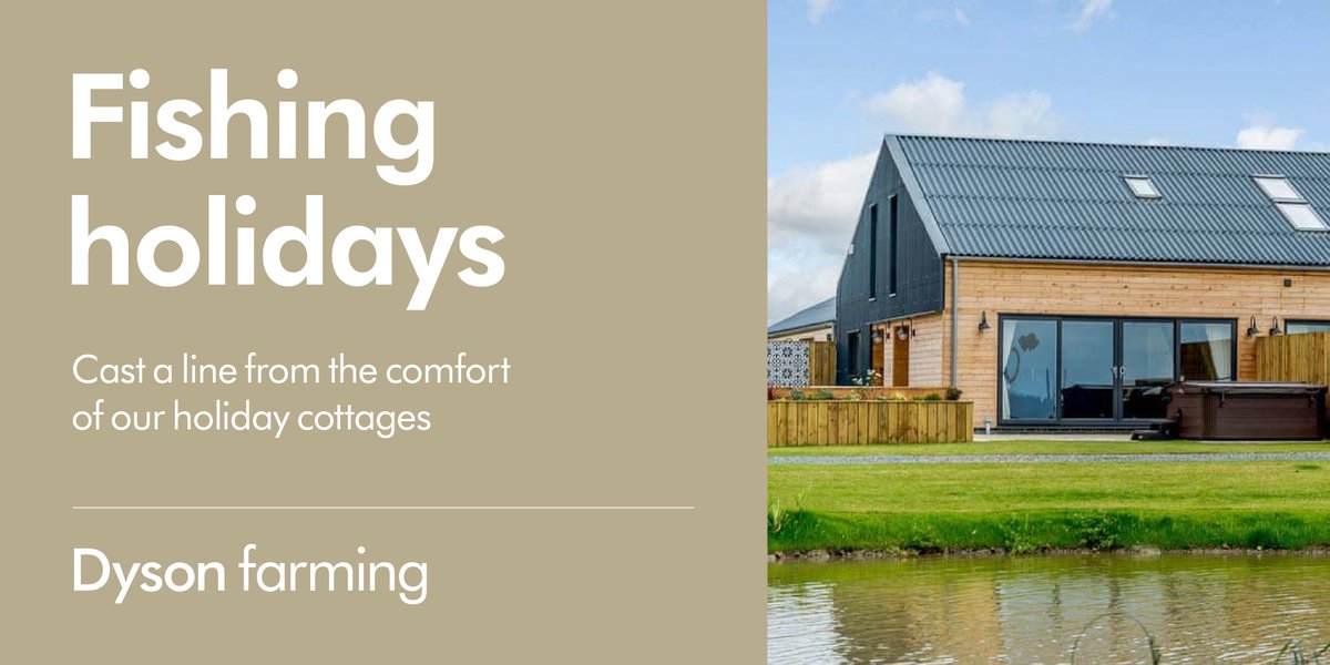 Stay in our holiday cottages and make the most of your surroundings.

The pond at Medlam Barns in Lincolnshire not only offers beautiful views from Ladybird, Butterfly and Bumblebee – guests are also invited to fish during their stay. 🎣

Find out more at leisure.dysonfarming.com/holiday-cottag…
