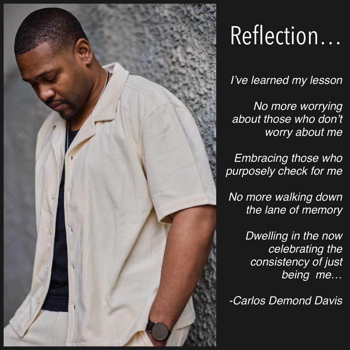 When insomnia strikes I create

Reflection…

#publishedauthor  #poetry 
#carlosdemonddavis