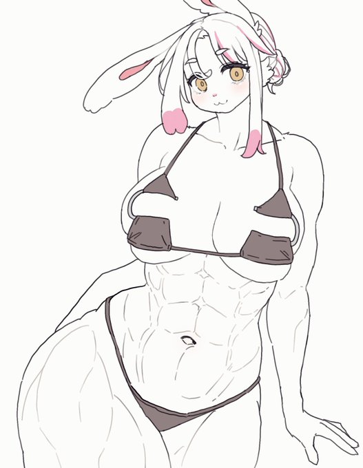 フロリダビキニも似合う宇佐山さん🐰 