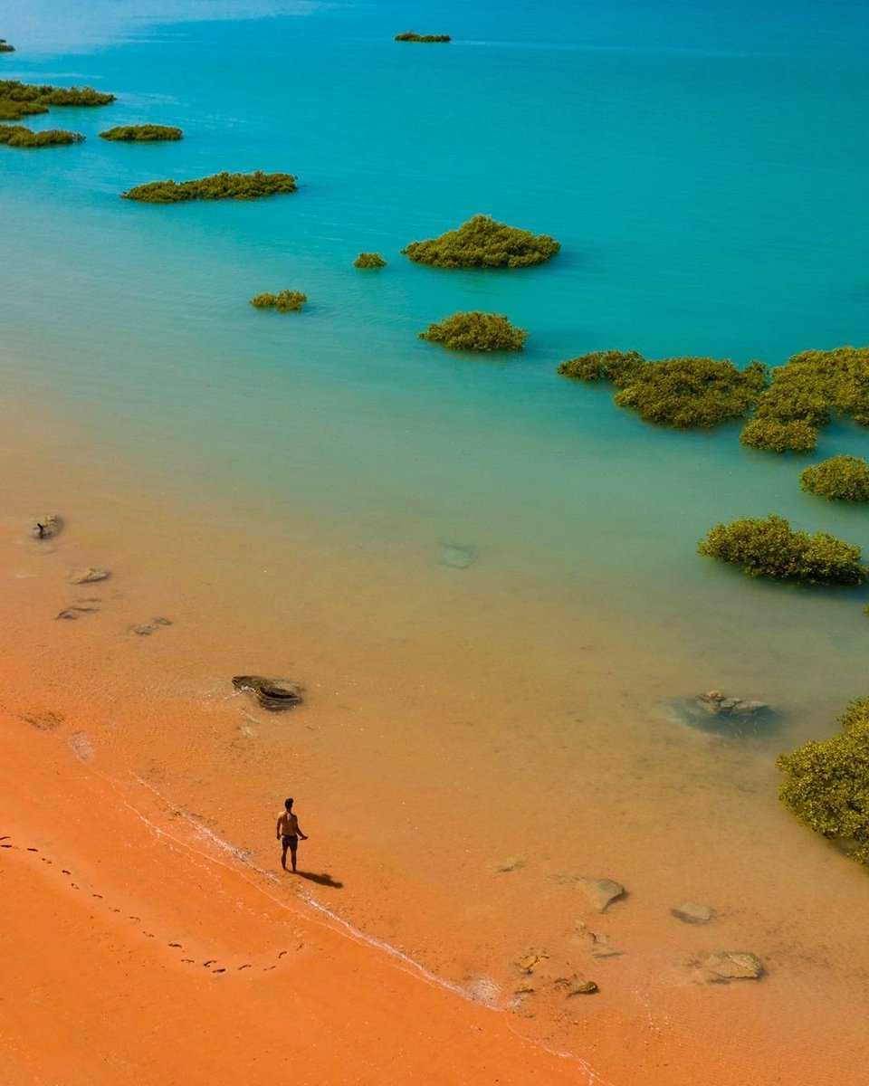 Embracing the charming town of @VisitBroome (Rubibi), Roebuck Bay's colour-changing spectacle with every tide shift is pure magic! 🌊 ✨Get dreaming: bit.ly/44mYBcQ 📍: Roebuck Bay, Broome | @austnorthwest 📸: @_commotionmedia/IG in #WAtheDreamState