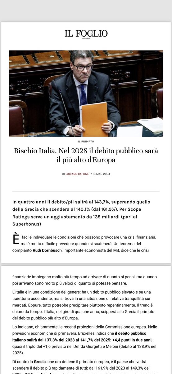 Il problema dei problemi. Ottimo @lucianocapone ne il foglio di ieri.