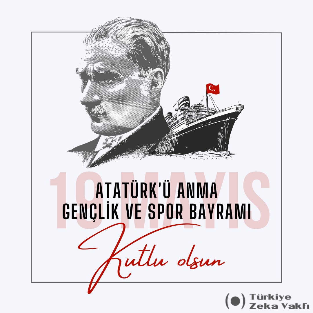 19 Mayıs Atatürk’ü Anma Gençlik ve Spor Bayramı kutlu olsun! #tzv #19mayıs