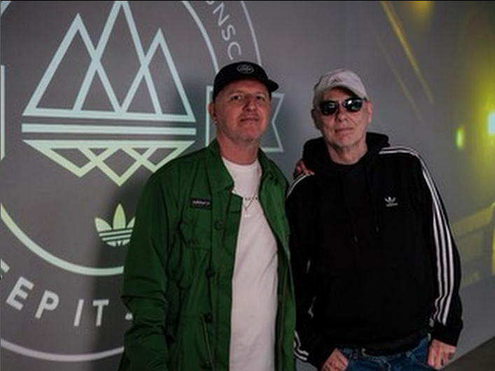 #petshopboys #80s #UK @petshopboys 'DECADE –10 years of @adidasoriginals Spezial' 
Chris L. of the @petshopboys making the effort to come over from Blackpool to #Darwen to see the exhibition.Chris knows Darwen well-he spent a bit of time in the town when he was younger.18 May2024
