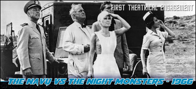 1966's 'The Navy Vs. The Night Monsters' turns 58 years young today! scifihistory.net/may-19.html @Syfy #MamieVanDoren #AnthonyEisley #BillyGray #BobbyVan #PamelaMason @RogerCorman #MurrayLeinster #Adaptation #Cormonology !!! Please Retweet !!!