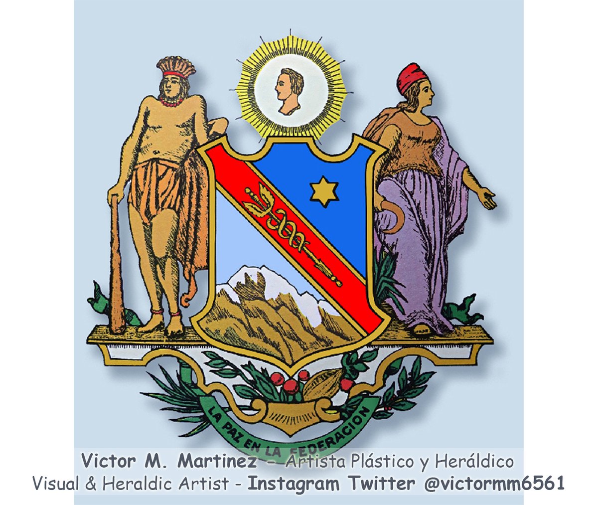 Escudo de Armas del Estado #DeltaAmacuro Delta Amacuro, arte y diseño editado por el Artista Plástico y Heráldico  Victor M. Martinez. Apoye y siga mi Obra Artística.

#Heraldica ⚔️ #Heraldry #DigitalArt #VisualArt #Arte 🎨 #ArtForSale 💰 #Art #Design #GraphicDesign #Venezuela 🇻🇪