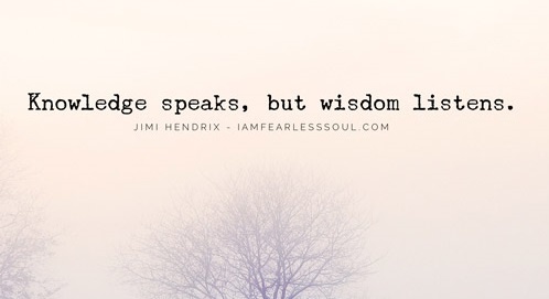 Knowledge speaks, but wisdom listens.

#ThinkBIGSundayWithMarsha #EndViolence #EliminateBullyingBasedViolence #SuicideAwareness #bullying #awareness #mentalhealth #humanity