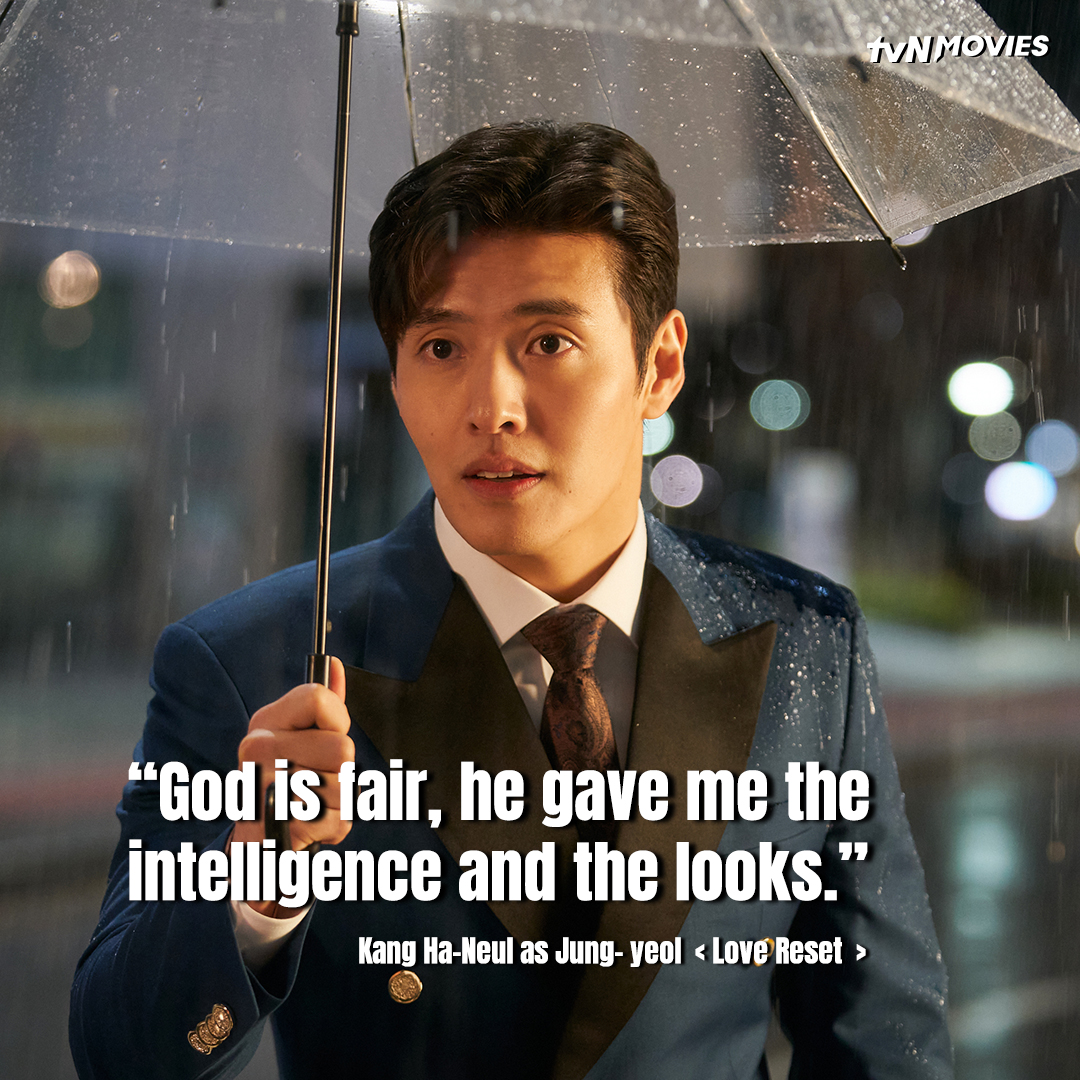 😂 'I focused most on relatability for comedic acting because ultimately the audience should be able to laugh while watching.' 🩷 Catch #LoveReset today at 5PM 🇮🇩 6PM 🇲🇾 starring #KangHaNeul and #JungSoMin🎬🤩 #tvNMovies #HomeOfKoreanBlockbusters #30일 #강하늘 #정소민