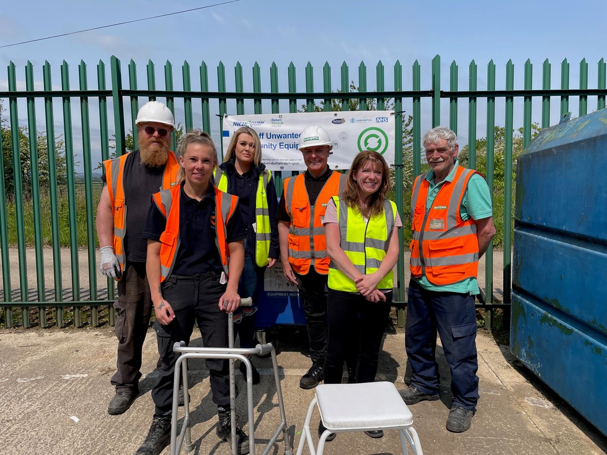 Did you know you can now recycle your medical equipment at Annfield Plain HWRC? No longer needed medical and care equipment such as crutches and bath aids can be donated and they will be refurbished and given a new lease of life. Find out more: durham.gov.uk/HWRC