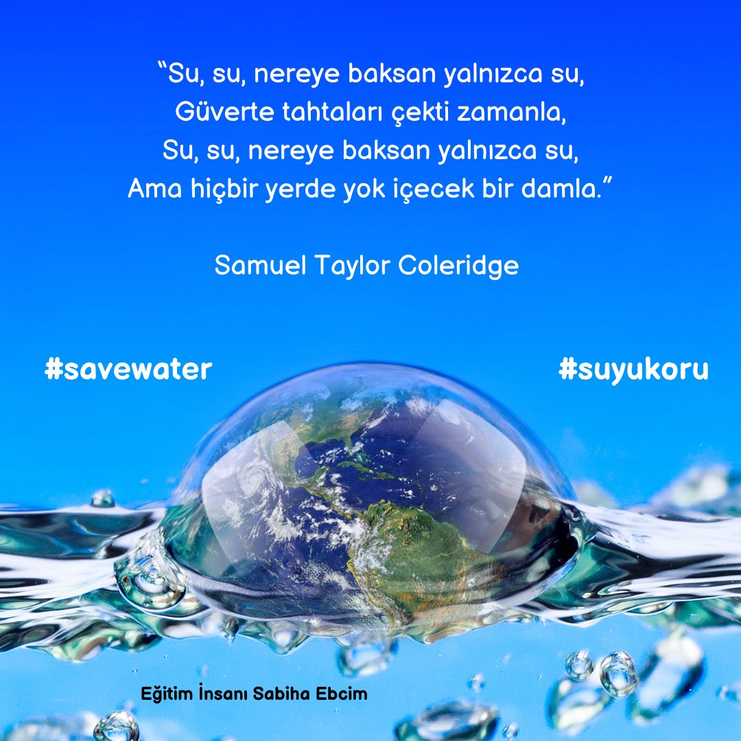 Dünyada tam 784 milyon insan temiz suya temel erişimi olmadan yaşamaktadır. Bu, kabaca yeryüzündeki on insandan birine denk gelir. Her pazar saat 18.00 su tasarrufu farkındalık günümüz olsun💧💧💧 #savewater #suyukoru #sürdürülebilirlik #sustainability