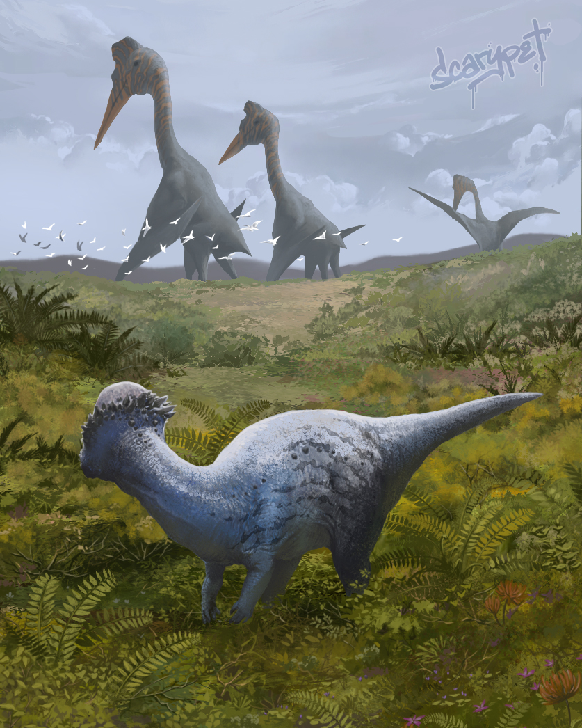 Blue patch, and Quetzalcoatluses. (hayz I thought I could upload a fullscreen image size here without getting cropped)