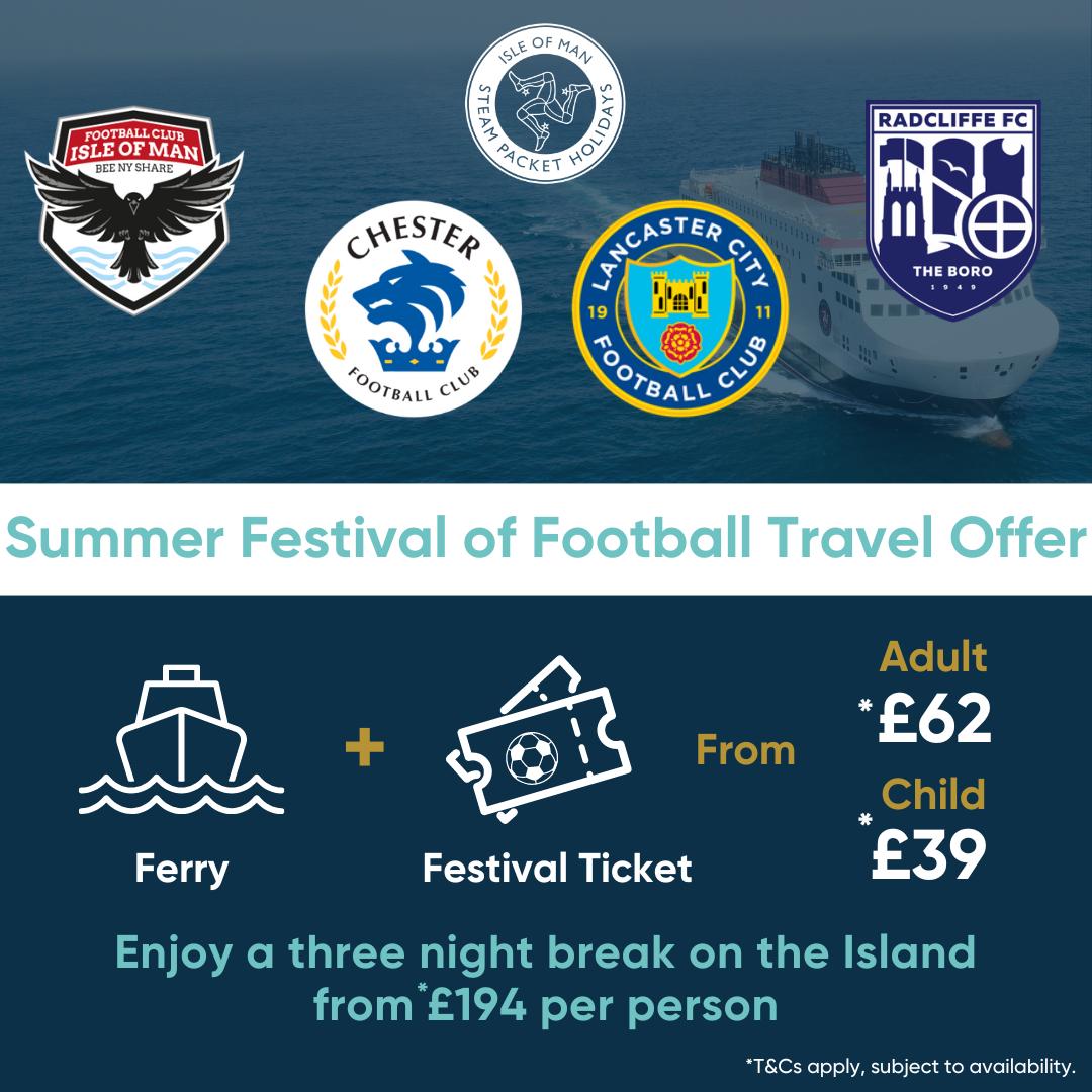 💙 | 𝗦𝗽𝗼𝗻𝘀𝗼𝗿 𝗦𝘂𝗻𝗱𝗮𝘆 @iomsteampacket sponsor the Summer Festival of Football featuring the Dolly Blues in the Isle of Man. You can purchase travel and festival ticket at the link below 👇 ⛴️ steam-packet.com/blog/fciom/ #SponsorSunday • #OurCity • #COYDB • #ADAW