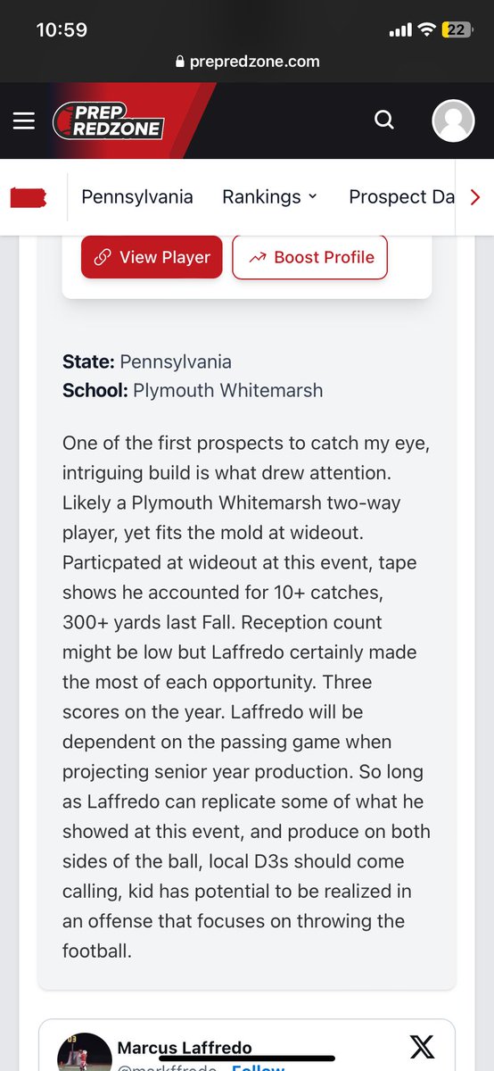 Thank you for the shoutout! @PRZPAvic #BuxmontShowcase <a href="/WingTPasser/">Paul Fargo 🔴⚪️🏈🏆</a> <a href="/PWHS_Football/">PW Football</a>