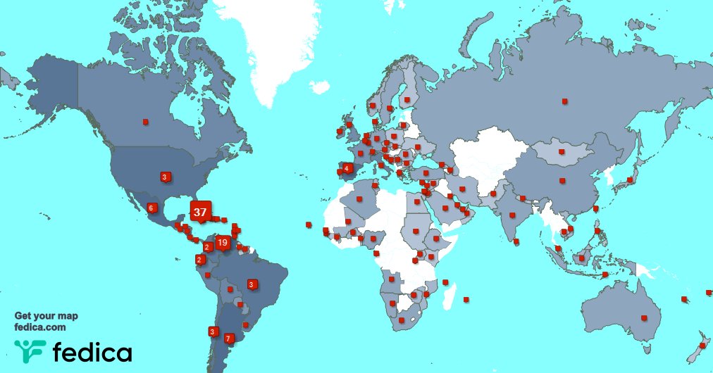 Tenemos 8 nuevos seguidores, desde Cuba 🇨🇺, y más durante la última semana fedica.com/!edhcuba