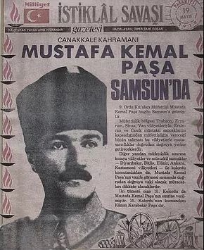 “Çocuk ileri bak, ateş ırmağı gibi ol! Peşimden ayrılma.” Mustafa Kemal ATATÜRK 19 Mayıs Atatürk’ü Anma Gençlik ve Spor Bayramımız Kutlu Olsun.