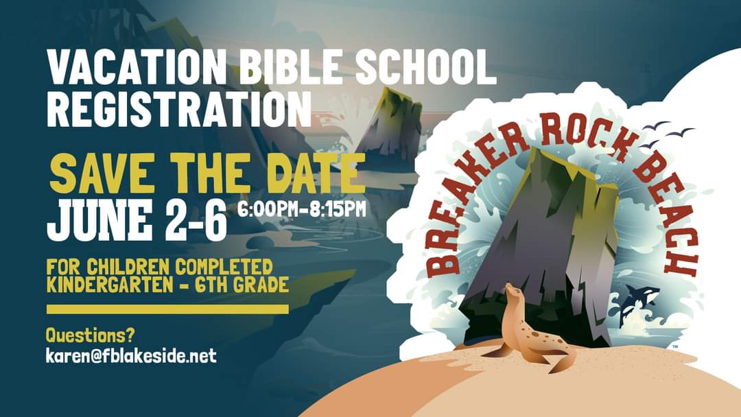 VBS Registration is now open! Just click the VBS slide on the homepage, or follow this link to sign-up! 
fblakeside.elexiochms.com/external/form/…
