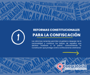 optanicaragua's tweet photo. 🚨 Alerta: Derechos en Riesgo en Nicaragua 🚨

Descubre 5 formas en que las reformas constitucionales están vulnerando derechos. Confiscaciones y desnacionalizaciones injustas revelan abusos de poder. 📜✊

👉 ¡Actúa ahora! Visita https://t.co/vgjk4dTdf3 y descarga el estudio completo. ¡Únete a nuestra causa!

#JusticiaParaNicaragua #Transparencia