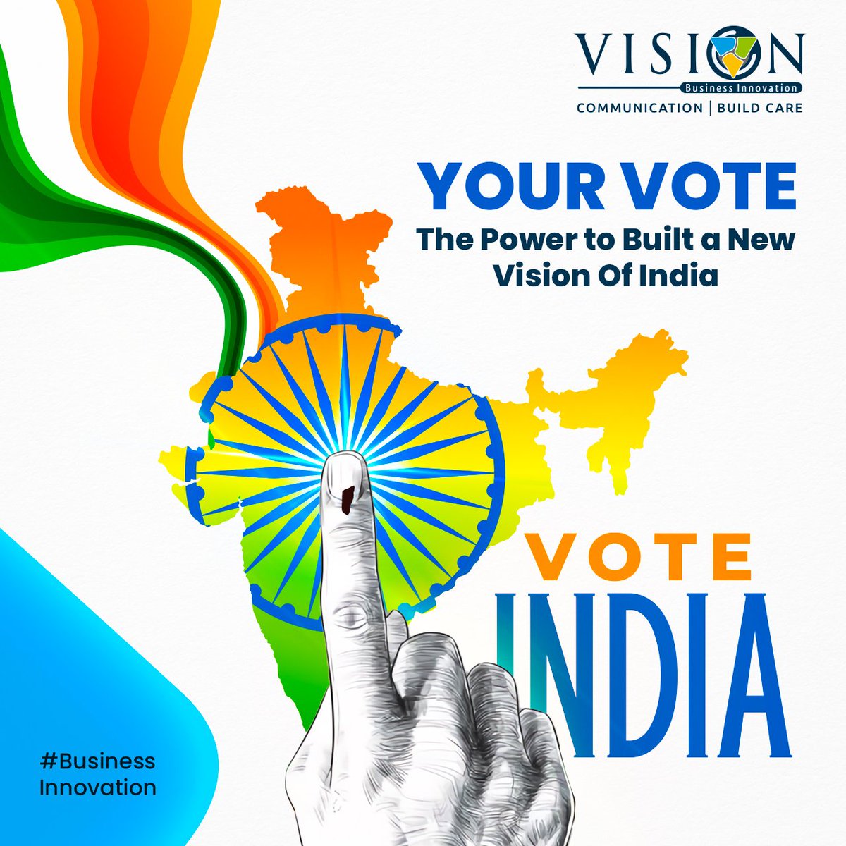 Your Vote the power to built a new vision of India.
#VoteNow #votingrights #voting2024 #LokSabhaElection2024 #Vote2024 #VotingAwareness #YourVoteMatters #YourVoteYourVoice #EveryVoteMatters #votefornewindia🇮🇳 

#VisionCorp #VisionCommunication #VisionBuildCare #BusinessInnovation