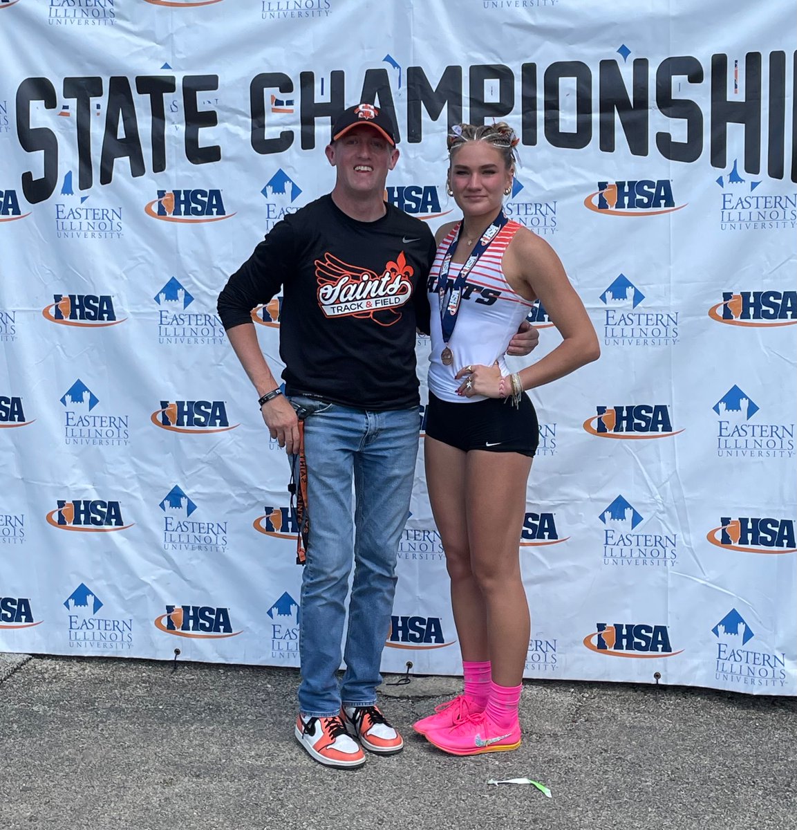 Thanks to @Marleyandelman for all the memories over these last 4 years. It was amazing to watch you race and go after everything you wanted. Being able to end your high school career with a PR and medal in your final race at the state meet is special! #storybookending