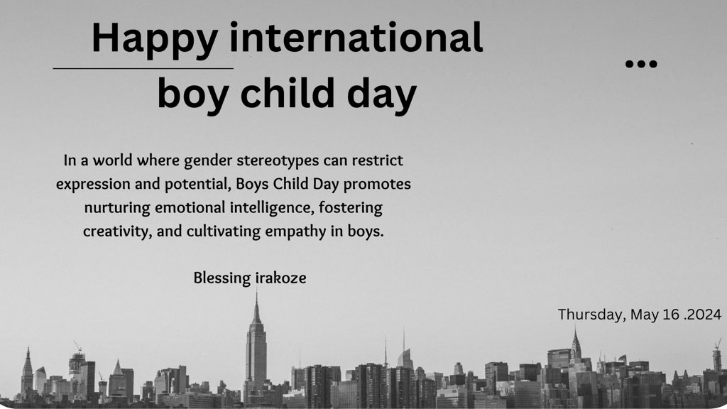 blessingira07's tweet photo. Happy international boy child’s day . https://t.co/aEvHDTU9oc