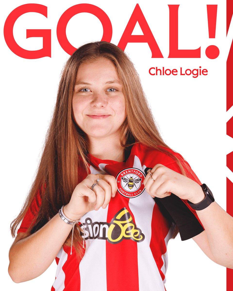 16' GOAL!!! Nikki Woods' great cross from the left side finds Chloe Logie in the box who heads it home 🐝1-1🟢 #BrentfordFCW | #BrentfordFC