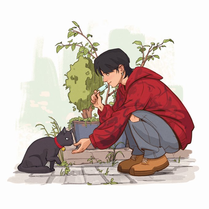 「cat plant」 illustration images(Latest)